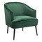 Modern Home 31" Green and Black Boho Style Upholstered Accent Chair